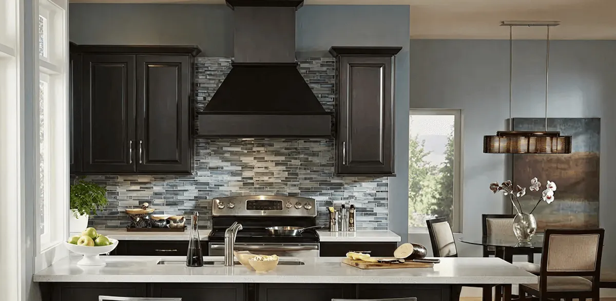 Kitchen cabinet painting and refinishing in a modern kitchen in Columbia, MO