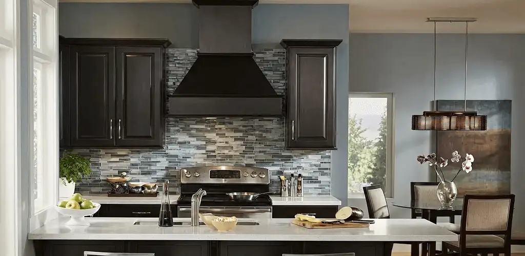 Kitchen cabinet painting and refinishing in a modern kitchen in Columbia, MO