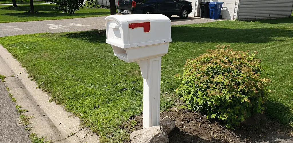 Mailbox installation for a residential curbside mailbox in Columbia, MO